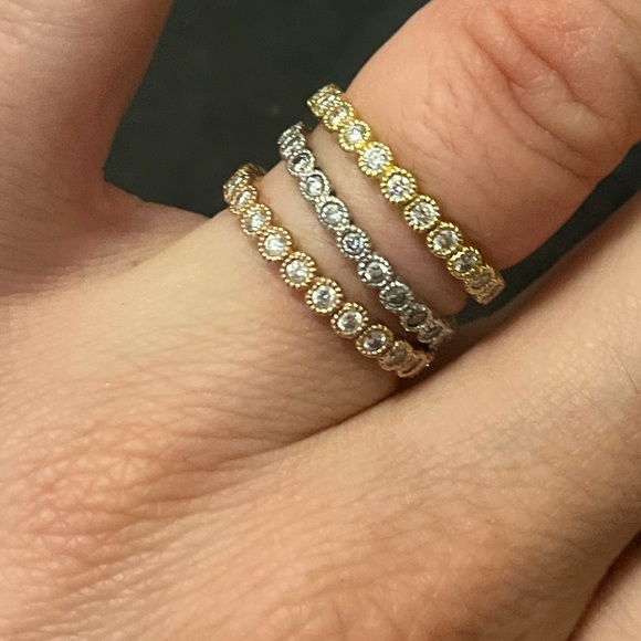 Sophia Fiori ROSE GOLD Diamond Stackable Band - Picture 2 of 5